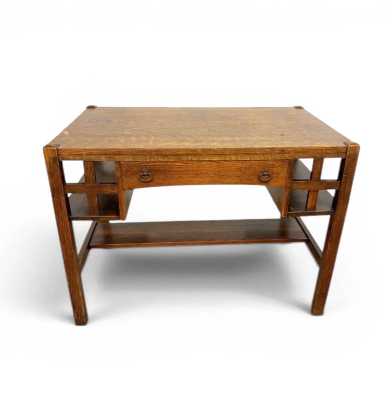 Early 20th-century oak Arts and Crafts desk by Bourn - Hadley USA / 1920s / USA / Stickley Brothers