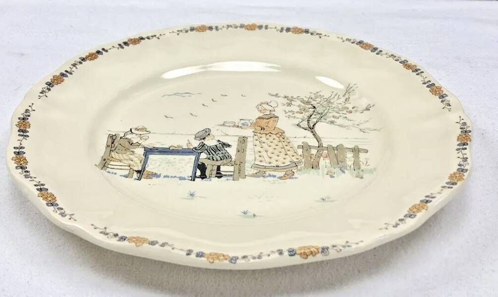 6 Sarreguemines Enfants Richard dinner plates