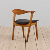 Fauteuil danois en teck massif Erik Kirkegaard années 1950
