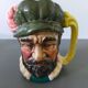 Vintage ceramic face mug, royal doulton style character figure