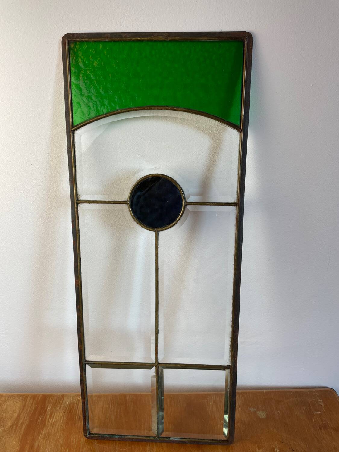 Stained glass beveled glass and cabochon