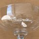 Pair of old crystal champagne glasses
