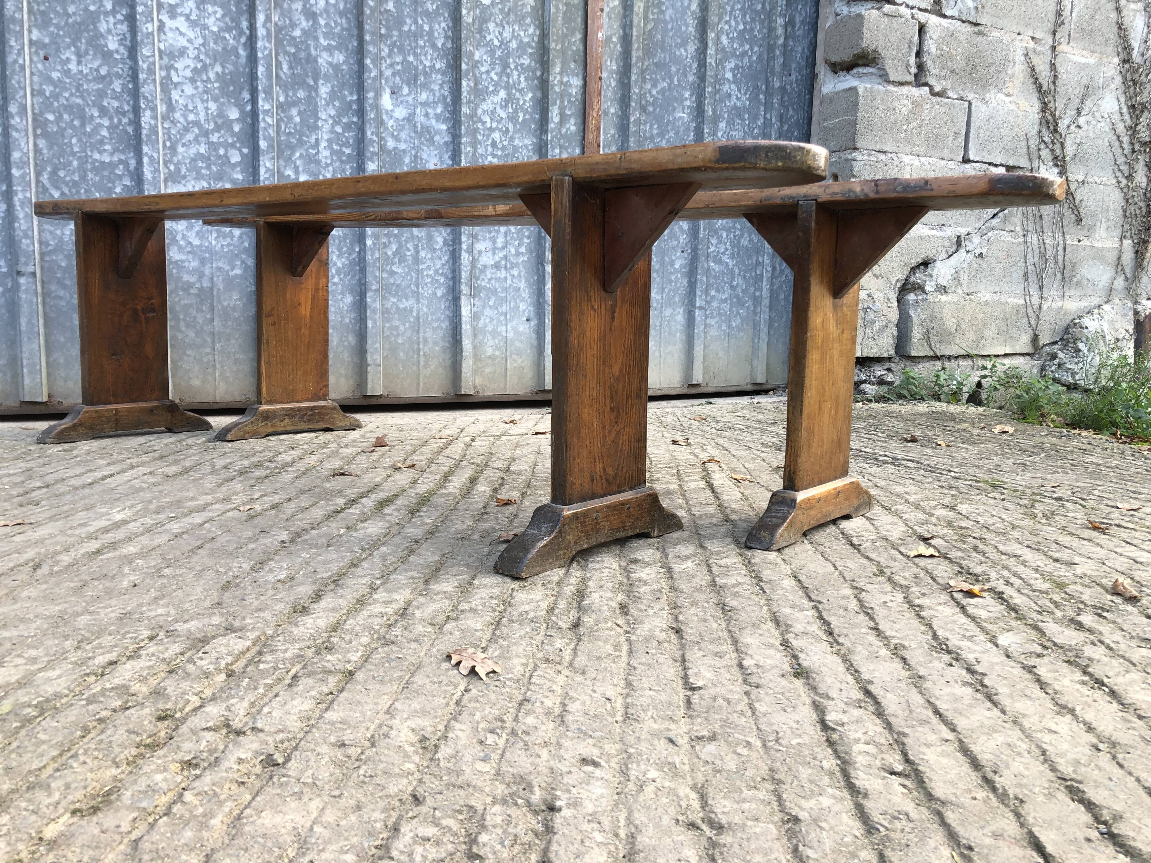 Antique fir benches