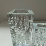 Duo of brutalist vases by Kurt Wokan from the 60s-70s