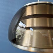 Suspension Space Age vintage 1970s in smoked glass
