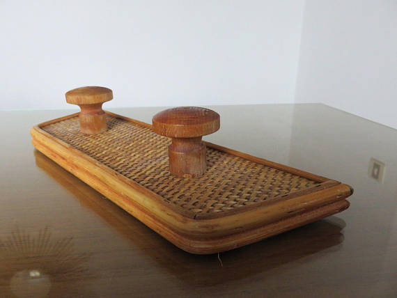 Wearing Scandinavian coat rattan 60/70s