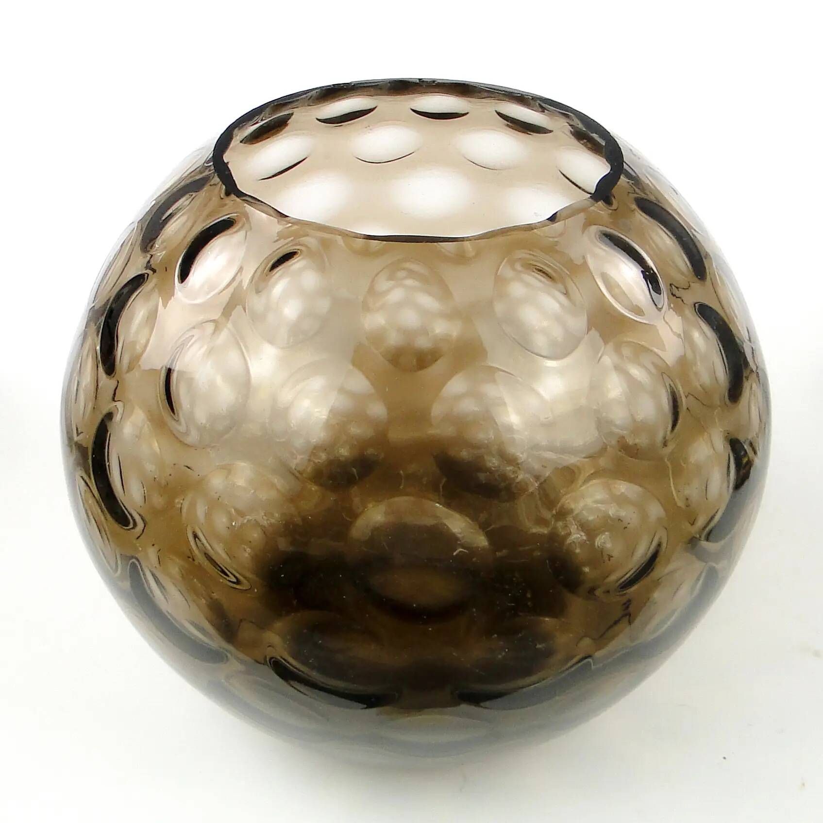 Mid-century modern vase, glass, Czechoslovakia, 1950s