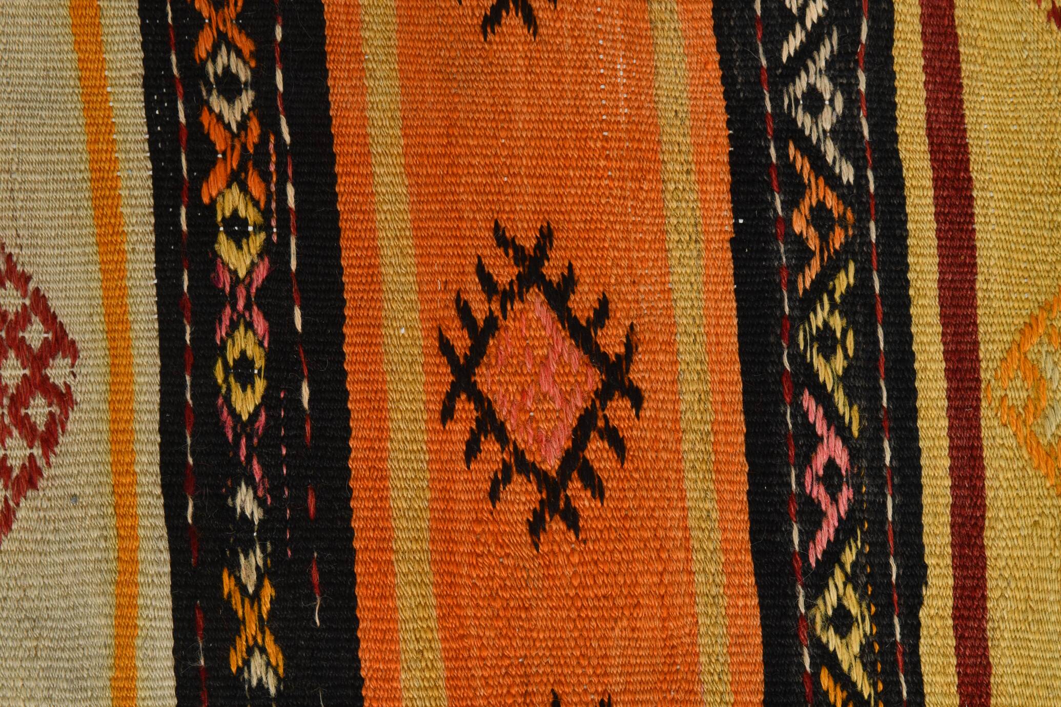 6x11 Turkish Vintage Kilim Rug, 186x342Cm