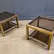 Pair of side tables by Jean Charles, 1970s