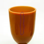 Vase I4X Huta Sudety Stefan Sadowski ENDOMMAGÉ