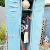 Vintage metal industrial wardrobe