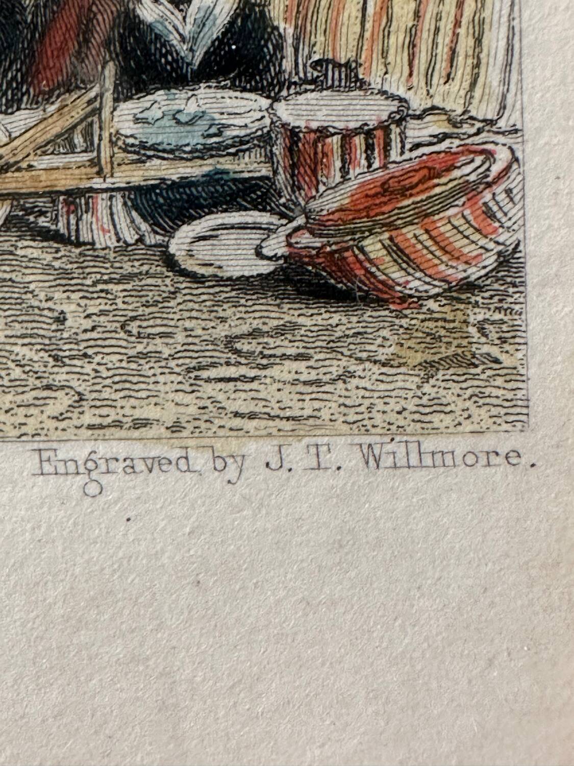 Calais 1834 - Original Engraving by JT Willmore - drawing by C. Stanfield