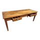 Farm table in Oak 1900 France 2 drawers