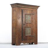 Rustic Farmhouse Folk Art Painted Bridal Wardrobe 1759