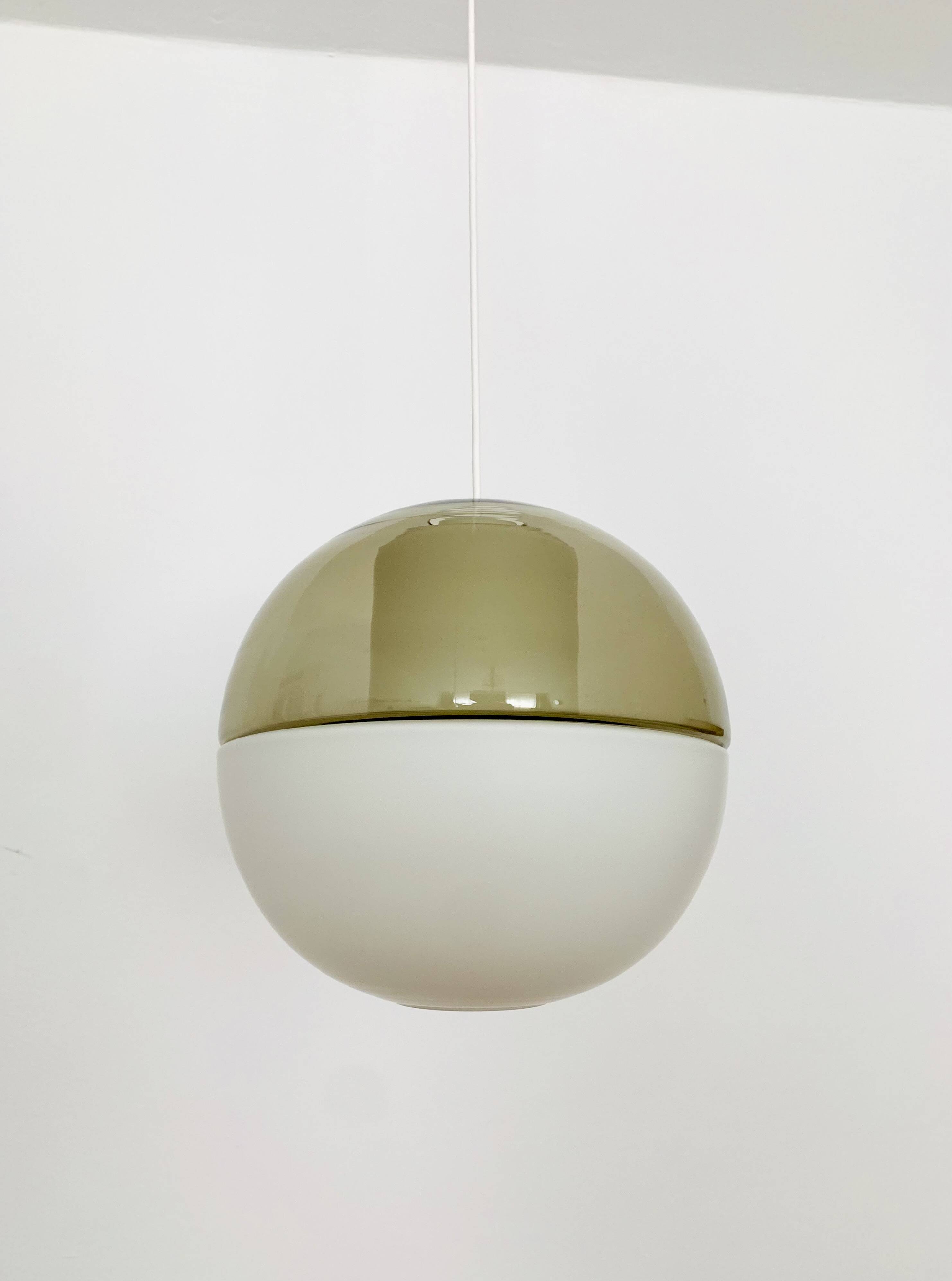 Glass Pendant Lamp by Wilhelm Wagenfeld for Peill and Putzler