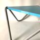 Vintage blue metal coffee table