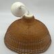 Suspension / Rattan lamp / wicker / natural fibers, vintage