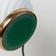Orange Murano Glass Table Lamps Pair with Flower-Shaped Shades and Brass Details - 1970s Italy Bedside Lighting