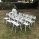 Lot of 16 Tolix t2 chairs with strips