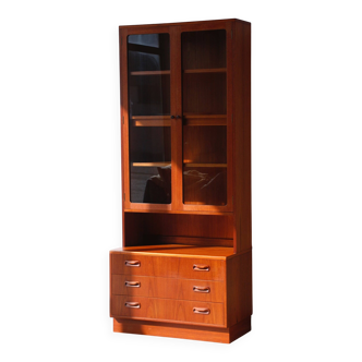 Bibliothèque vintage avec éclairage - E. Gomme - G Plan