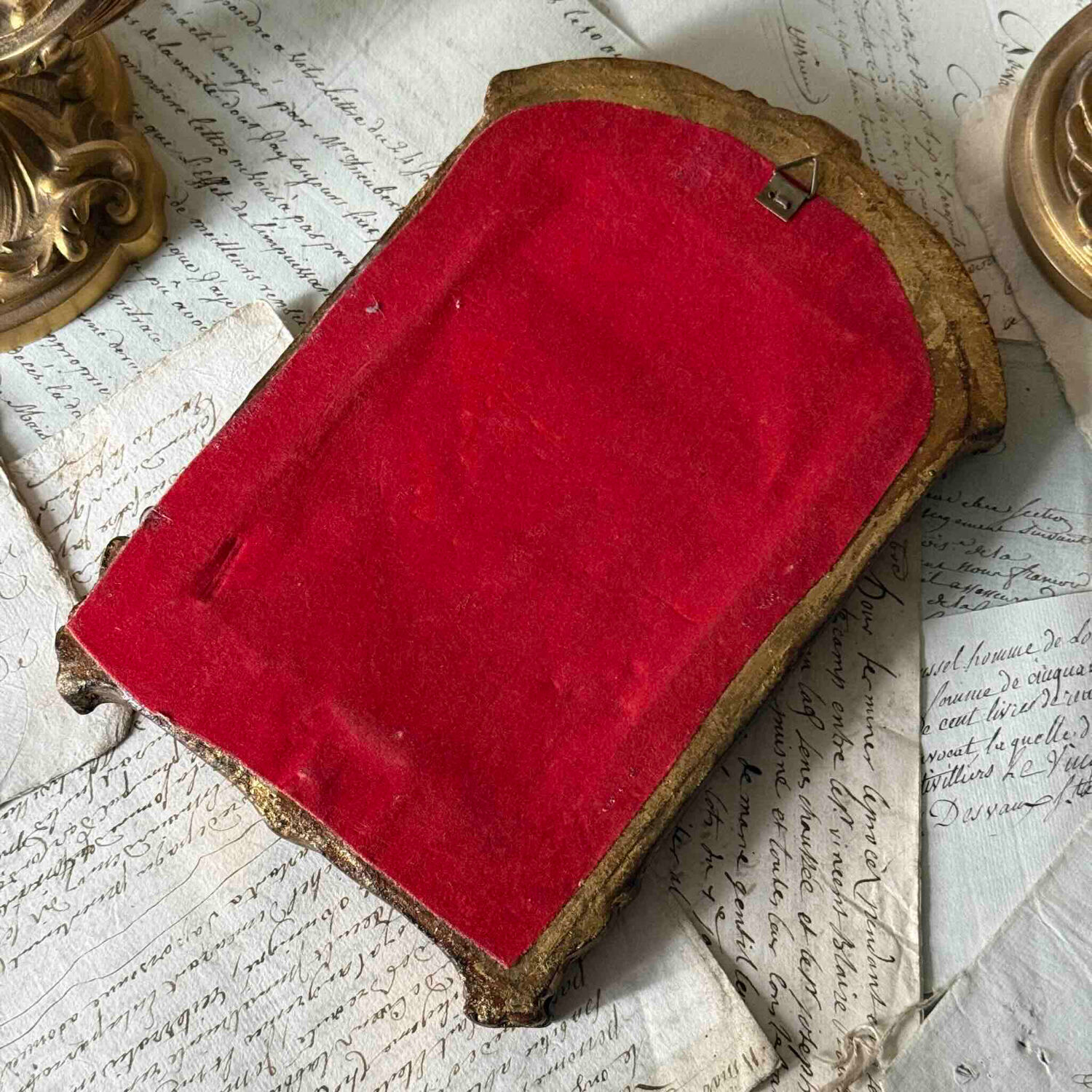 Small Vintage Gold Mirror – Neoclassical & Napoleon III Style