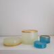 Duo of opaline jewelry boxes