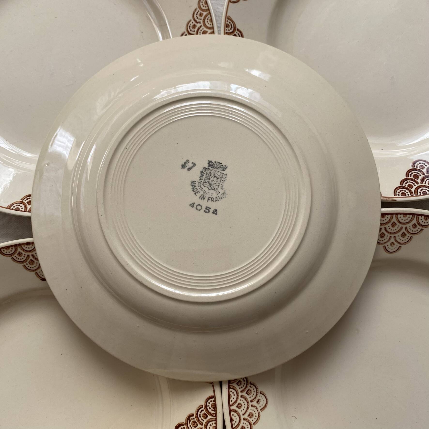 Art Deco flat plates St Amand