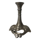 Art Nouveau silver-plated candlestick