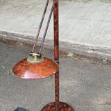 Lampadaire italien vintage effet marbre bordeaux