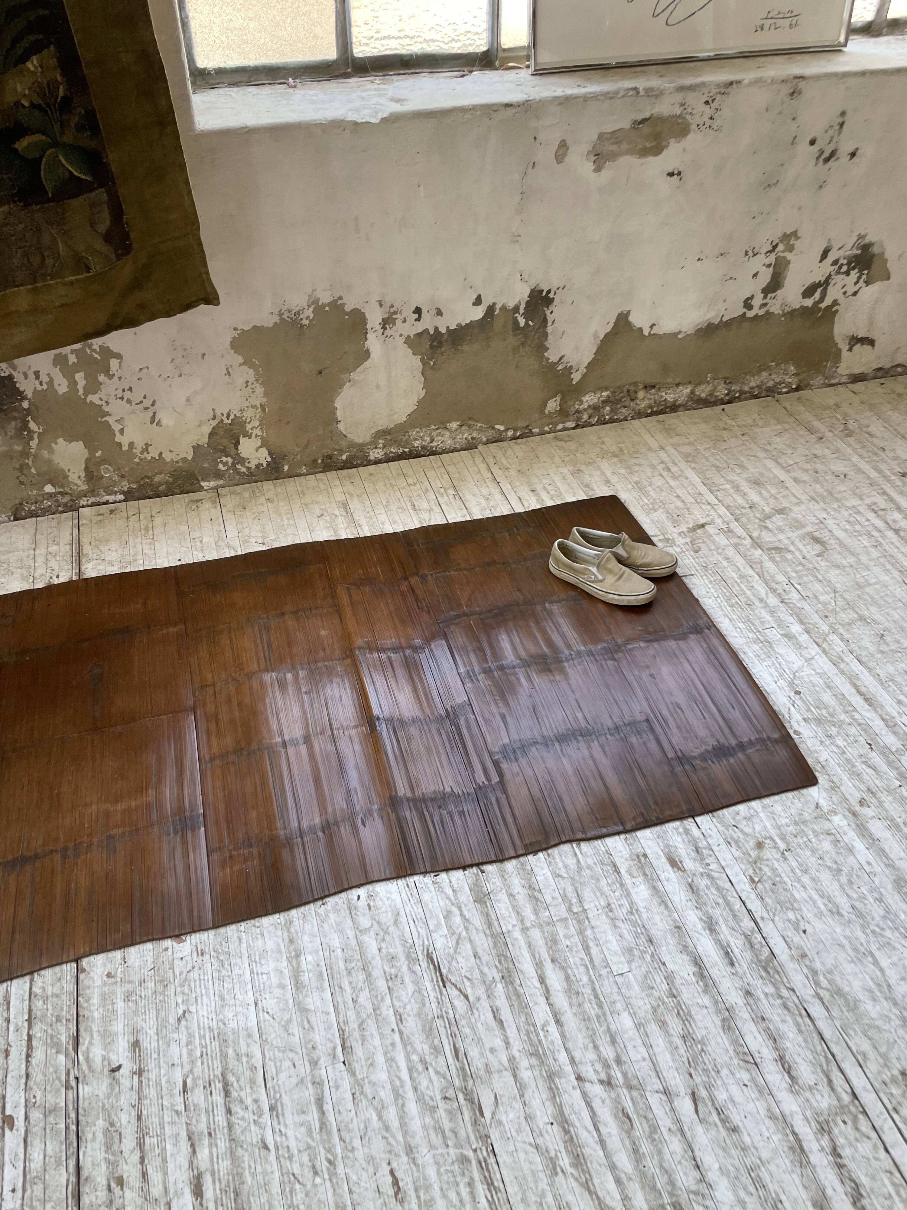 Tapis en bois tribu Akha Birmanie