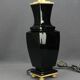 Baccarat, black crystal lamp base