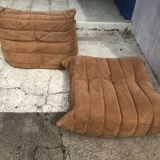 Togo Ligne Roset armchair and pouf