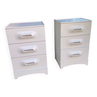 Pair of chest of drawers by Prisunic