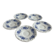 Set of 5 antique Sarreguemines saucers