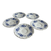 Lot de 5 sous-tasses anciennes Sarreguemines