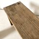 Low stool in raw wood