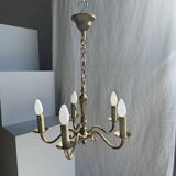 Lustre classique doré à 5 bras de lumière D:40cm