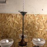 Chandelier 3 burners glass of Clichy