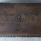 Breton chest in carved wood