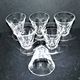Lot 6 wine glasses cut crystal goblet with flat side Saint-Louis Béarn? Near Talleyrand 7.5