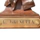 Bronze sculpture entitled “La Brunetta”