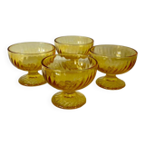 Set of 4 ice cream cups