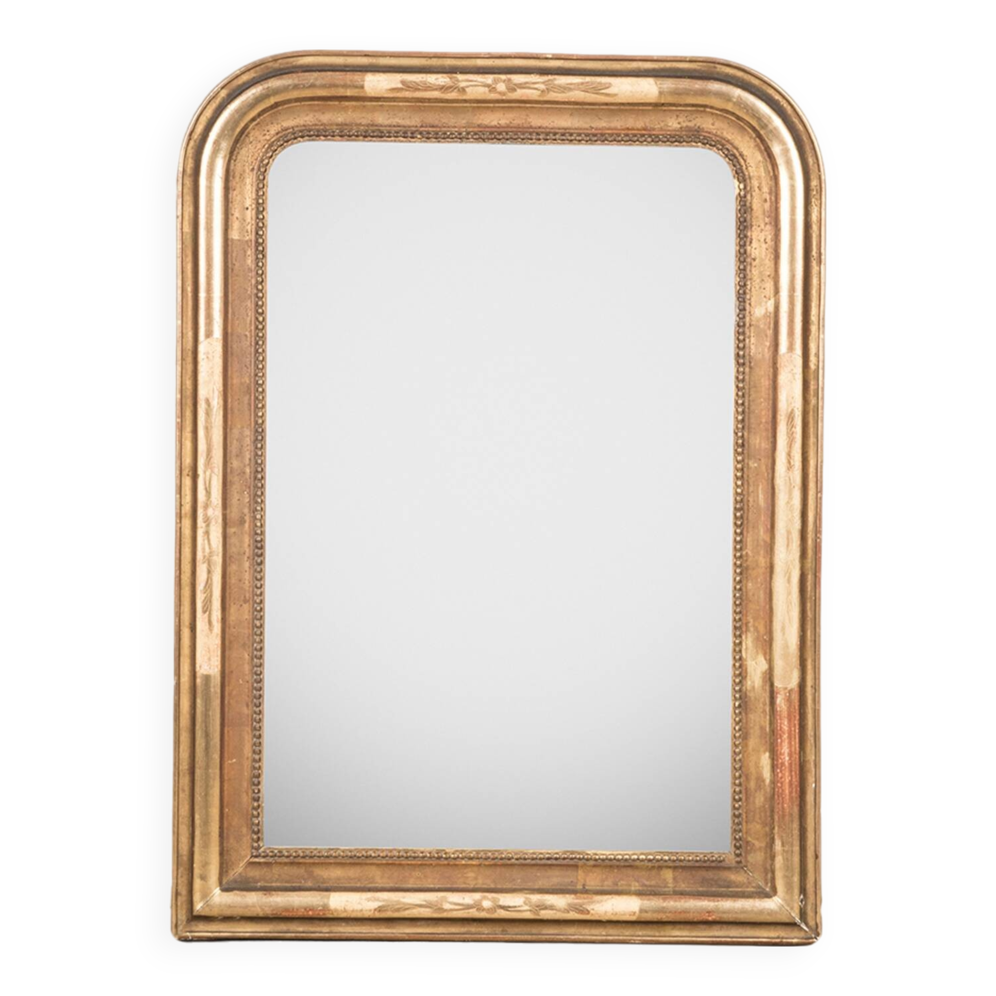 Mirror with Floral Etchings