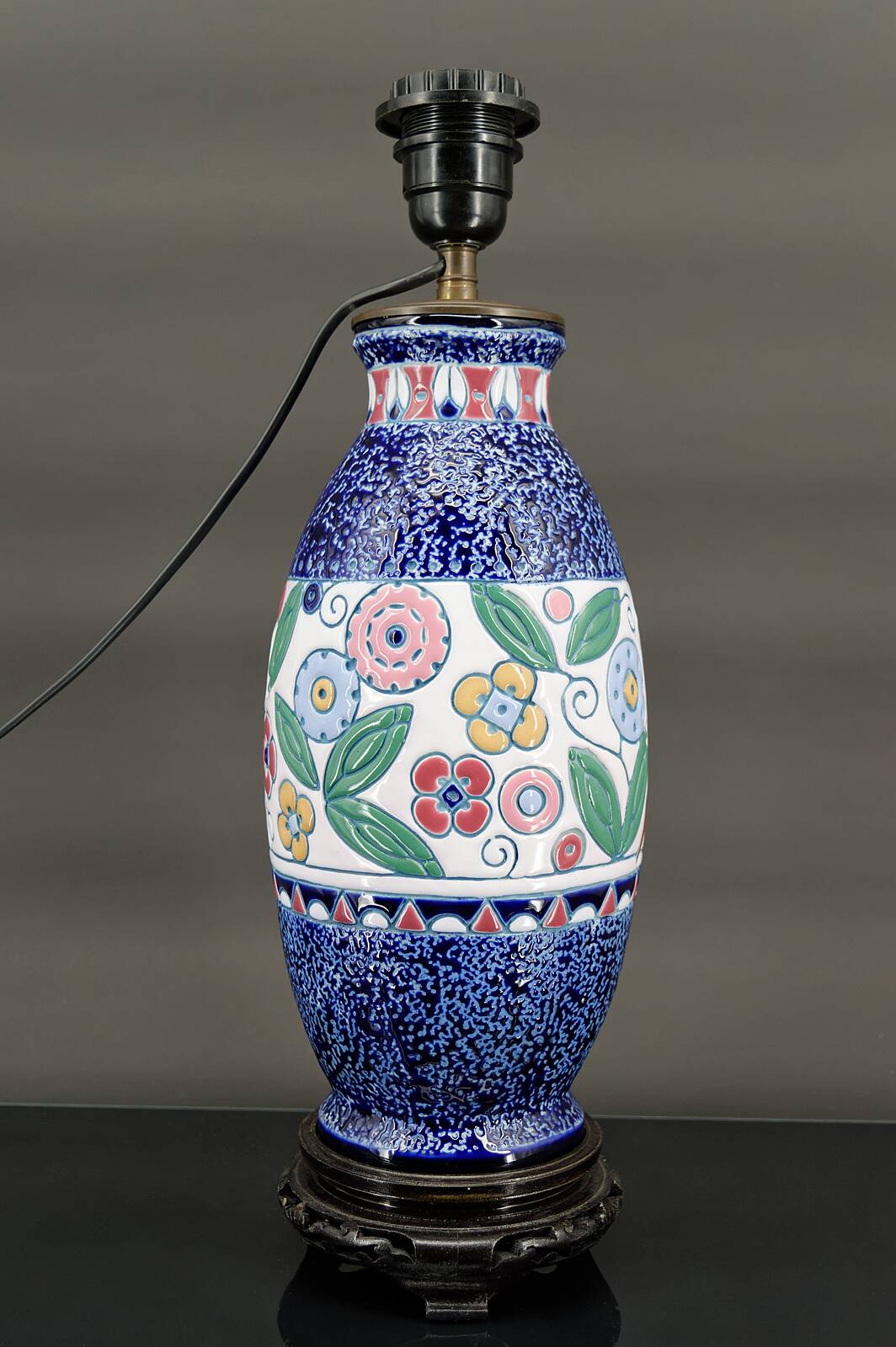 Swallow Lamp, Imperial Amphora, Czechoslovakia, Art Deco, Circa 1920