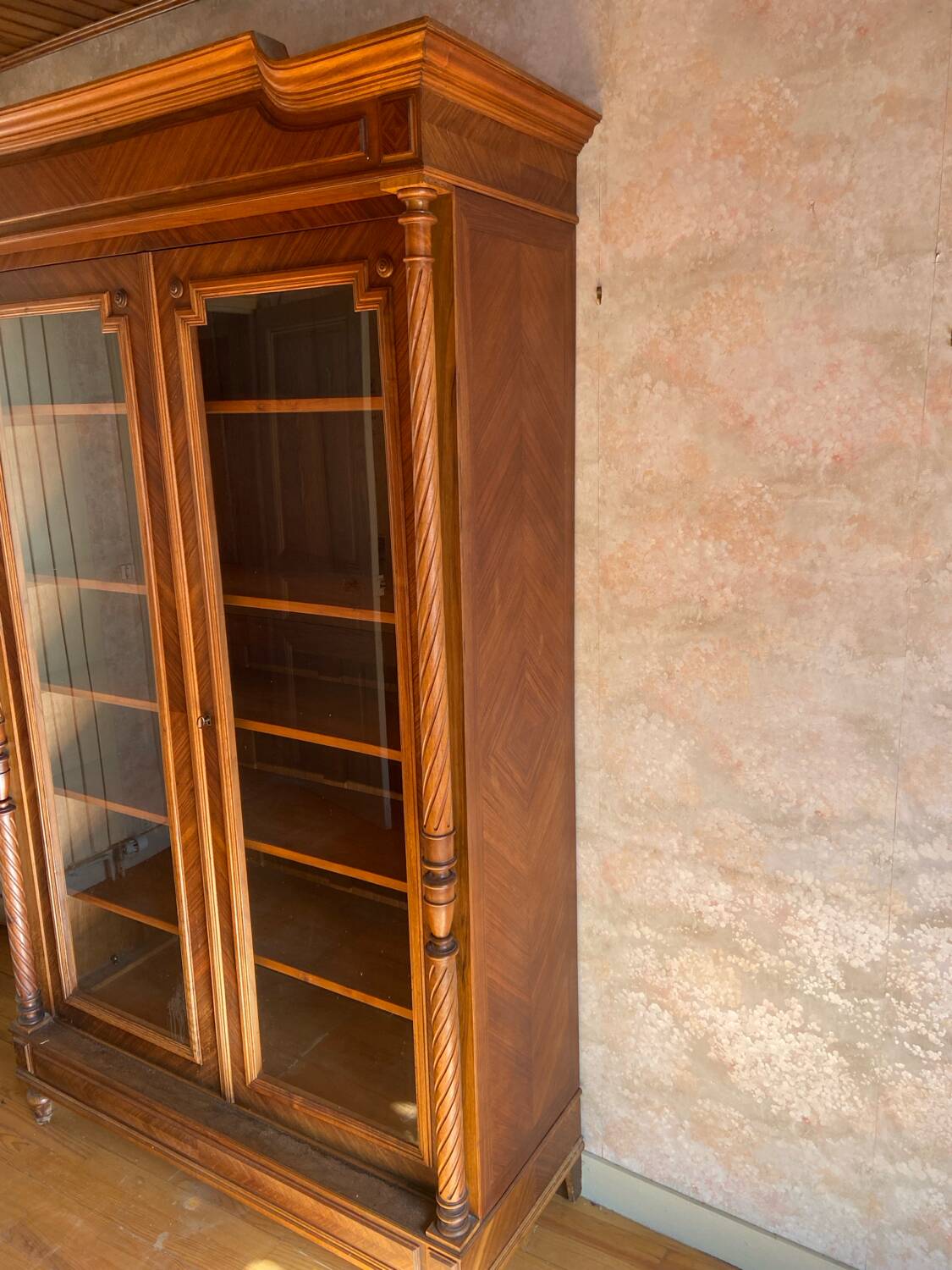 1960s glass-fronted bookcase