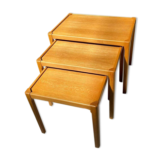 Suite of 3 vintage Scandinavian nesting tables