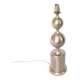 Pied de lampe maison Barbier 2 spheres acier poli