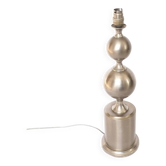 Barbier house lamp base 2 polished steel spheres