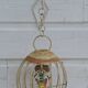 Vintage bird cage wall lamp