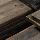 Round reclaimed wooden table || Rustic furniture || Vintage